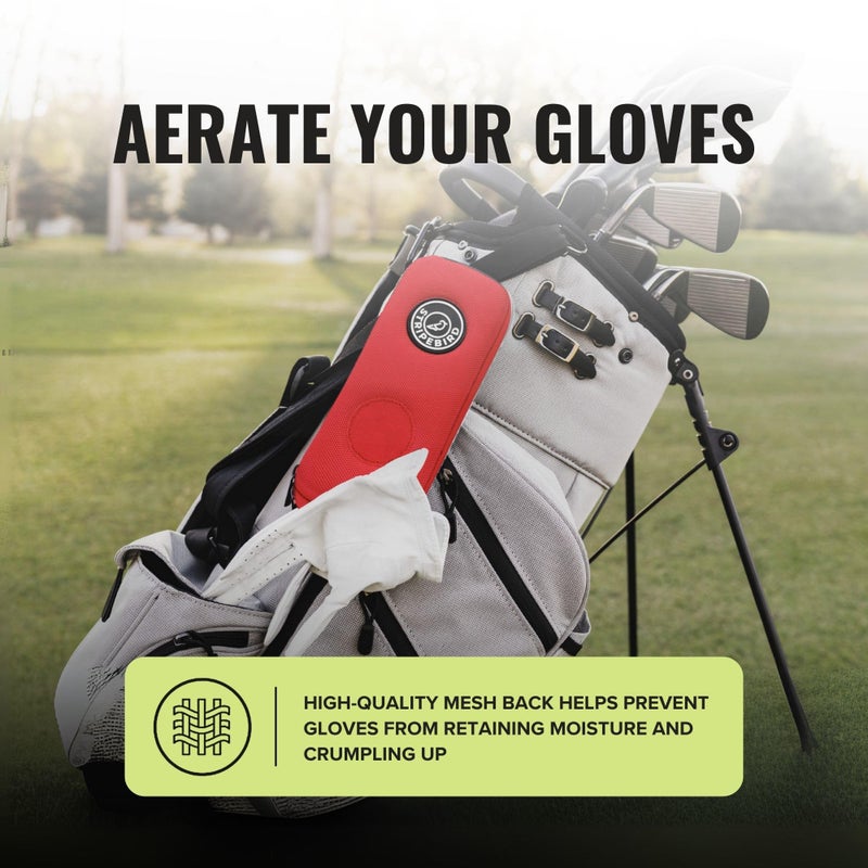 Stripebird - Original Performance Golf Glove Holder Case (Fairway Green) - Protect and Keep Golf Gloves Dry - Moisture Free Storage - Golf Glove Organizer Case - Image 5